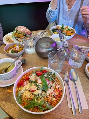 Pasta bolognese at Nude Food in Augsburg