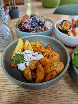 Potatoe Wedges at Nude Food in Augsburg