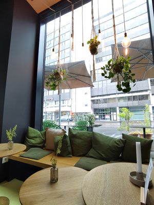 The coziest corner at Nude Food in Augsburg