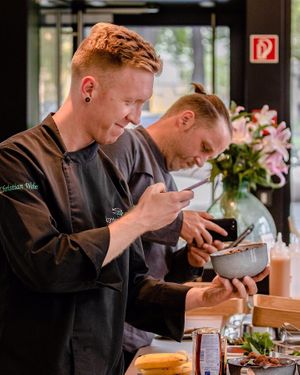 Fun at work at Nude Food in Augsburg