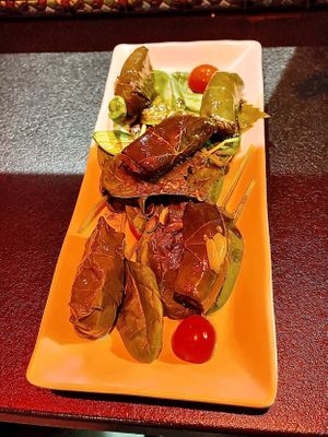 Tapas made vegan.  at Bodega Biarritz 1881 in Barcelona