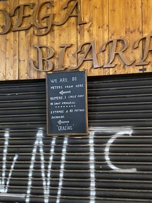 Google address is wrong at Bodega Biarritz 1881 in Barcelona