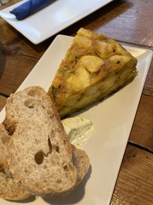 Vegan tortilla   at La Batisfera Cafeteria in Valencia