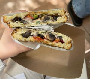 vegan veggie melt  at BCB Cafe in San Diego