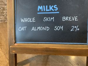 Multiple plant milk options 🌱  at The Inkwell Bakery & Cafe in Bloomington