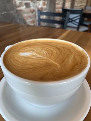 Four plant milks to choose from! at The Inkwell Bakery & Cafe in Bloomington