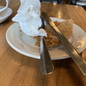 Clean plate club after inhaling a vegan pumpkin muffin! at The Inkwell Bakery & Cafe in Bloomington