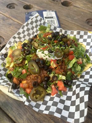 Vegan nachos  at Lively Up Yourself - Food Truck in Bend