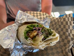 Tempeh Bacon Ranch Wrap at Lively Up Yourself - Food Truck in Bend