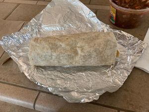 Quick photo before I devour this masterpiece.  at Lively Up Yourself - Food Truck in Bend