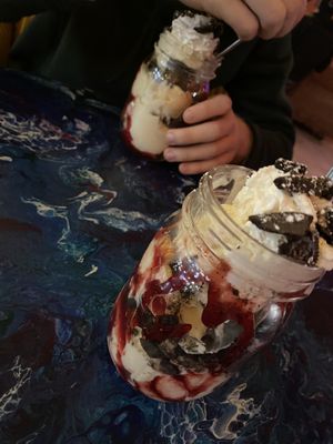Vegan sundaes  at The Cup Coffeehouse in Wantagh