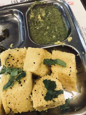 Khaman at Tanatan Indian Cuisine in Mount Gravatt