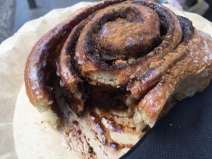 Inside roll at Candela Canela in Barcelona