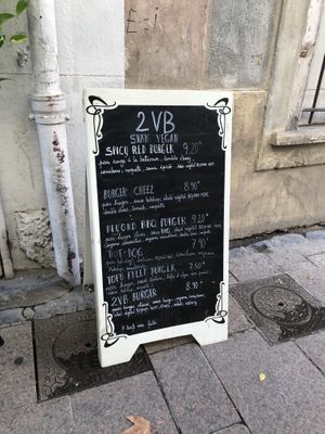 Menu du 2VB #Veganuary at 2VB  in Perpignan