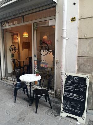 Outside at 2VB  in Perpignan