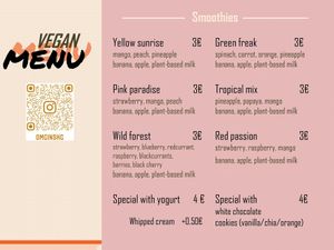 Our smoothies  at OMG in SKG in Thessaloniki