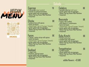 Our vegan salads  at OMG in SKG in Thessaloniki