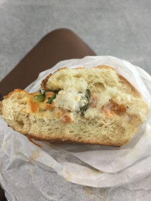 Manu-formaggio with herbs at OMG in SKG in Thessaloniki