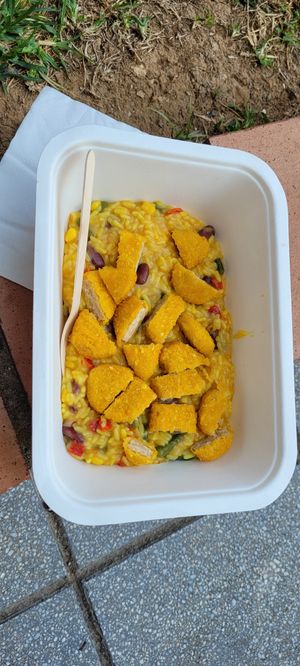 Rice with Chicken at OMG in SKG in Thessaloniki