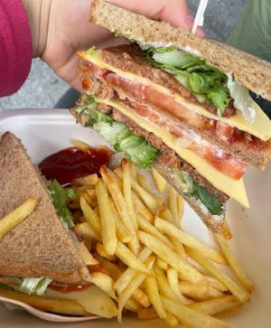 Vegan Club Sandwich   at OMG in SKG in Thessaloniki