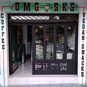The facade of the shop. at OMG in SKG in Thessaloniki