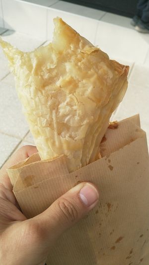 Delicious cheese pastry 1.5 euro. at OMG in SKG in Thessaloniki