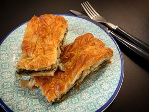 Spinach Pie (Takeaway) at OMG in SKG in Thessaloniki