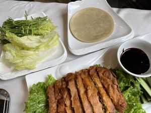 “Beijing Duck”  at Gongdelin Vegetarian Restaurant in Beijing