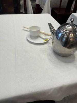 free luke warm water  at Gongdelin Vegetarian Restaurant in Beijing