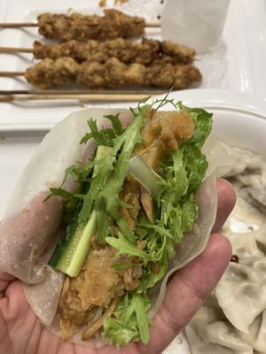 wrap  at Gongdelin Vegetarian Restaurant in Beijing