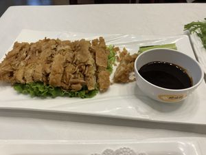 duck  at Gongdelin Vegetarian Restaurant in Beijing