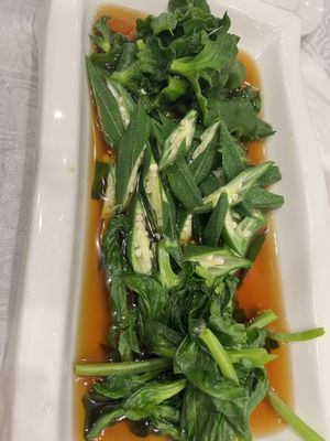 Greens   at Gongdelin Vegetarian Restaurant in Beijing