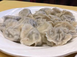 Dumplings at Gongdelin Vegetarian Restaurant in Beijing