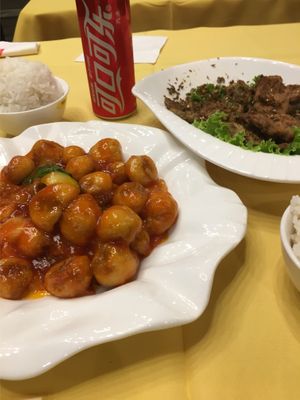 Sour sweet meat  at Gongdelin Vegetarian Restaurant in Beijing