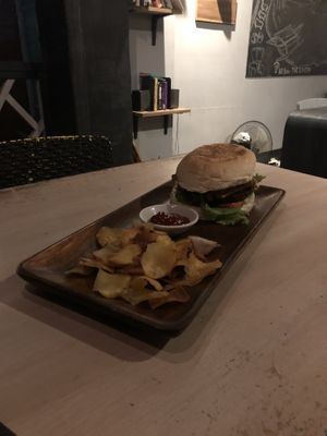 Burger  at The Cavern in El Nido