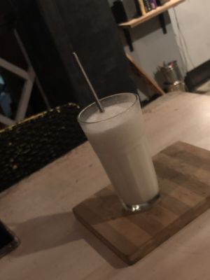 Coconut smoothie  at The Cavern in El Nido