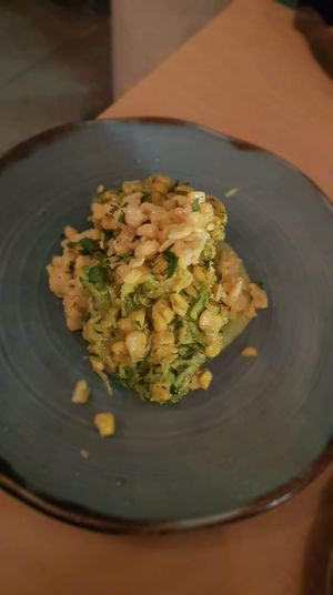 Zucchini fritters at Tendril in London
