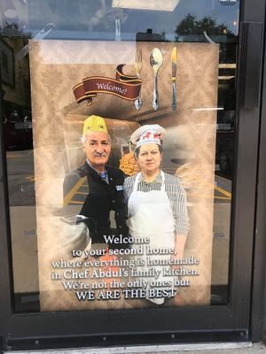 Proud owners/chefs at Chef Abdul Mediterranean in St Charles