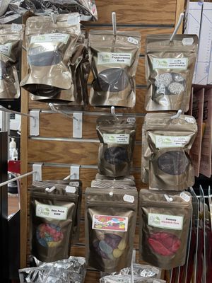 Clusters, bark, break-ups, nonpareils  at Van Holten's Sweet Shop in Seaside Heights