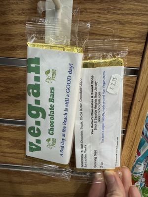 Basic chocolate bar.  at Van Holten's Sweet Shop in Seaside Heights