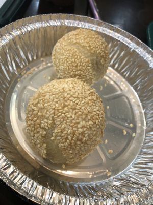 Sesame ball   at Tofubox in Brooklyn