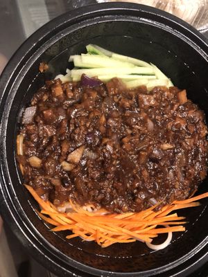 L10 炸醬麵 noodle in soybean paste   at Tofubox in Brooklyn