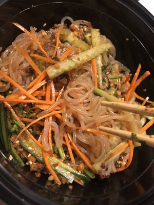 N8 hot and sour cold konjac noodle 涼粉  at Tofubox in Brooklyn