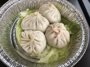 D4 soup dumpling 小籠包  at Tofubox in Brooklyn