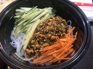 N8 hot and sour cold konjac noodle 涼粉  at Tofubox in Brooklyn