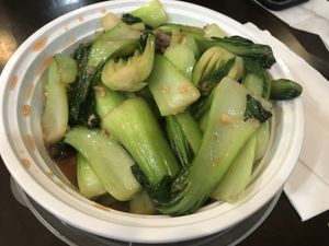 C28 Shanghai bokchoy with garlic sauce   at Tofubox in Brooklyn