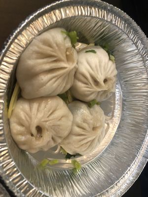 D4 soup dumpling 小籠包with cilantro   at Tofubox in Brooklyn