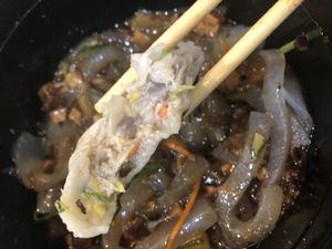 D4 soup dumpling 小龍包 with cilantro   at Tofubox in Brooklyn