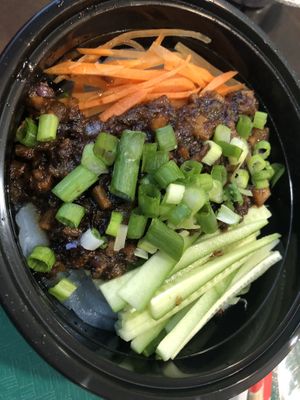 N8 konjac noodle 涼粉 with soy bean paste   at Tofubox in Brooklyn