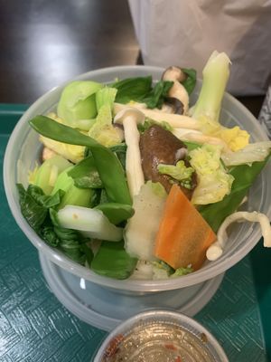 Mix steam veggie salad   at Tofubox in Brooklyn